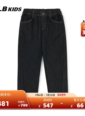 MLB儿童官方男女童街潮时尚舒适纯色学院风牛仔裤冬季DPV02