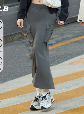 MLB官方女款防晒凉感防泼水工装风时尚百搭半身裙25夏季新款SKB02