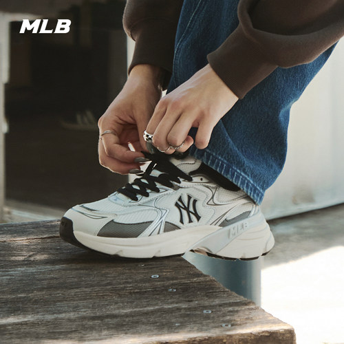 MLB官方 张凌赫张康乐同款增高网面跑步鞋25秋冬新款RNC05