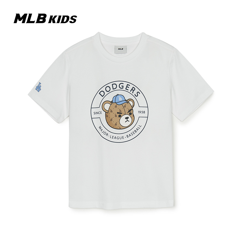 MLB儿童官方皱眉熊T恤25夏季新款