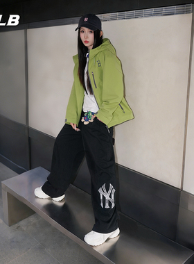 【情人节礼物】MLB官方男女同款宽松舒适阔腿裤长裤26春新款PTM02