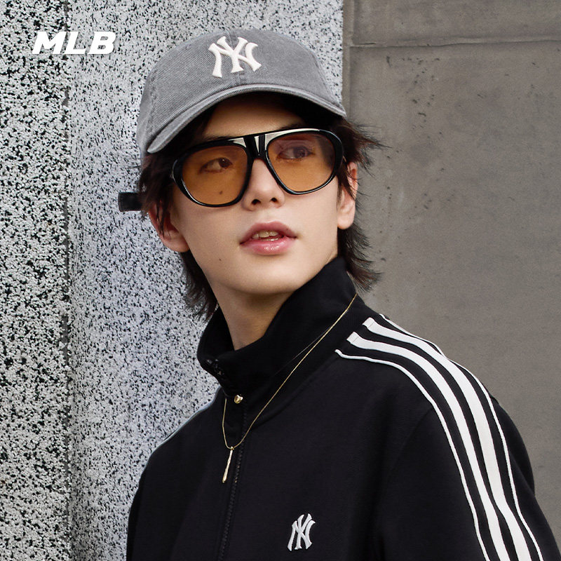 MLB官方 男女同款情侣显脸小时尚复古防晒软顶棒球帽春夏CPVV5图片