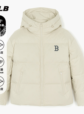 MLB官方男女情侣满印老花韩系短款保暖羽绒服外套25冬季新款DJM08