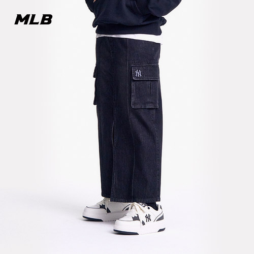 MLB官方女款牛仔长裙25春季新款