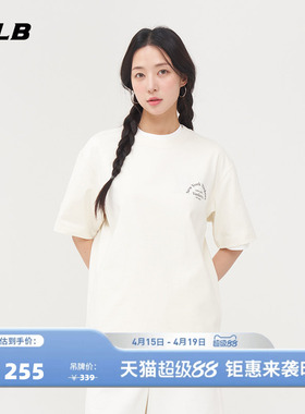 MLB官方 男女情侣纯色宽松短袖圆领时尚休闲T恤夏季新款TSB41