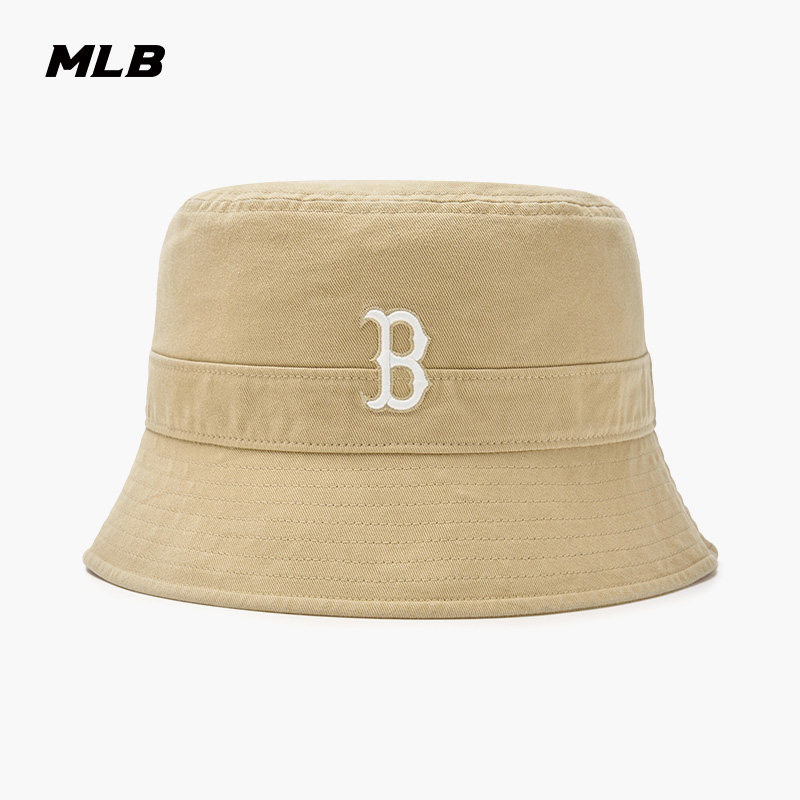 MLB官方男女同款情侣显脸小渔夫帽时尚百搭平顶遮阳帽春夏HTB03