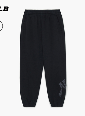 MLB官方 男女情侣复古老花保暖加绒运动休闲长裤25冬季新款PTM20