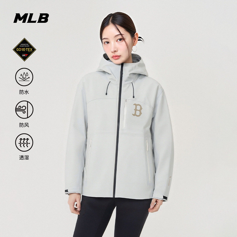 MLB官方 男女款潮流背标GORE-TEX 3L防水防风外套26春季新款WJB90,运动服/休闲服装,运动茄克/外套,淘宝优惠券,粉丝福利购,淘宝优惠卷