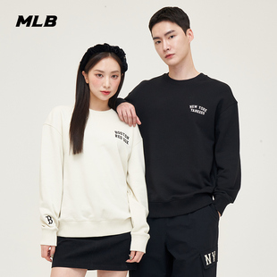 MLB官方 MTB91 男女运动圆领刺绣小logo舒适卫衣春夏MTB08