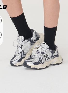 MLB官方 张凌赫同款男女厚底增高网面运动复古老爹鞋25秋冬SHW07