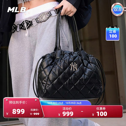 MLB官方男女同款时尚复古大容量单肩包通勤托特包26秋季新款ORBQ1