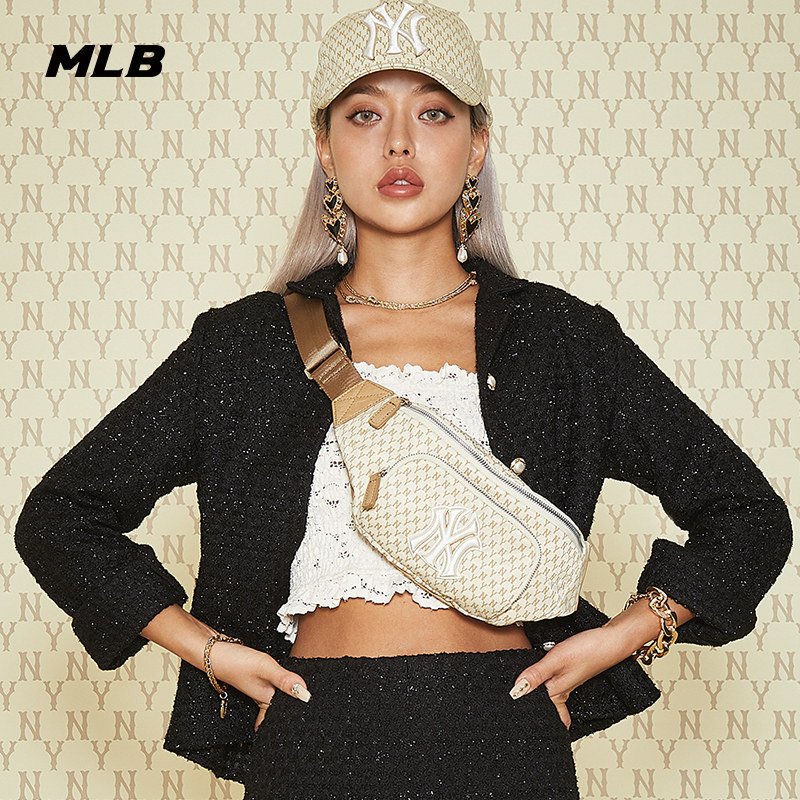 【情人节礼物】MLB官方男女胸包老花系列腰包单肩斜挎包秋冬BGC9