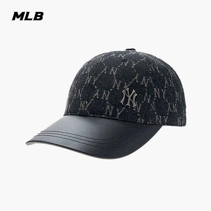 MLB官方男女情侣可调节时尚拼接百搭软顶棒球帽25秋季新款CPM04