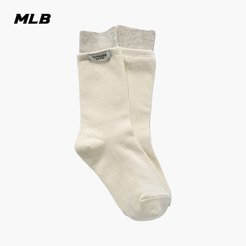 MLB百搭时尚撞色中筒袜