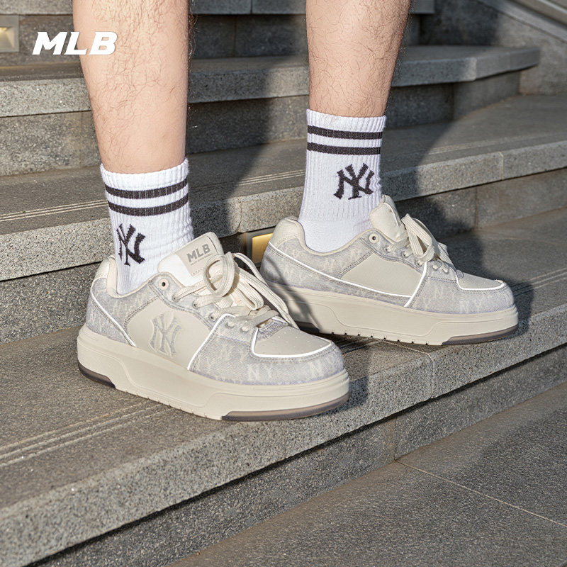 MLB官方 张康乐同款情侣时尚百搭厚底增高学长鞋春夏SXS01/SXP02