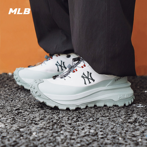MLB官方 男女情侣舒适百搭跑步鞋厚底运动户外鞋机能风春夏SHB02