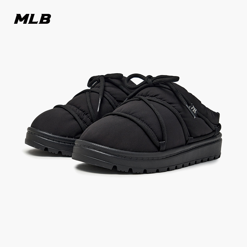 MLB官方男女情侣百搭舒适时尚绑带加绒韩系防寒靴25秋冬新款WBCPL