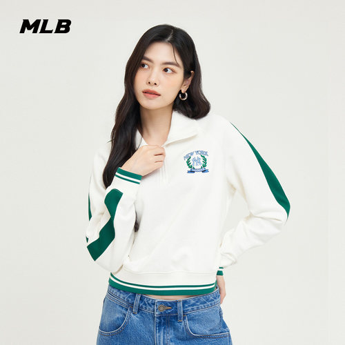 MLB官方圆领套头卫衣24秋季新款