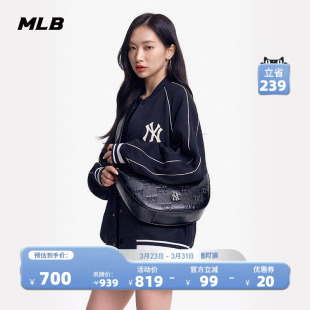 MLB官方男女同款情侣老花时尚简约复古斜挎通勤单肩包春夏CRMV1