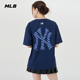 T恤24夏季 MLB官方 TSM06 新款 男女情侣仿牛仔老花大logo纯棉短袖
