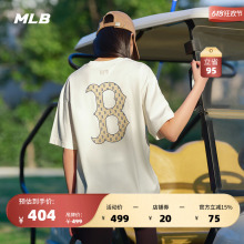 新款 男女情侣老花运动纯棉T恤大logo休闲短袖 TSM03 24夏季 MLB官方