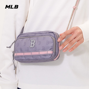 MLB官方男女情侣撞色拼接老花可调节斜挎包25秋冬新款 CRM14 CRM04