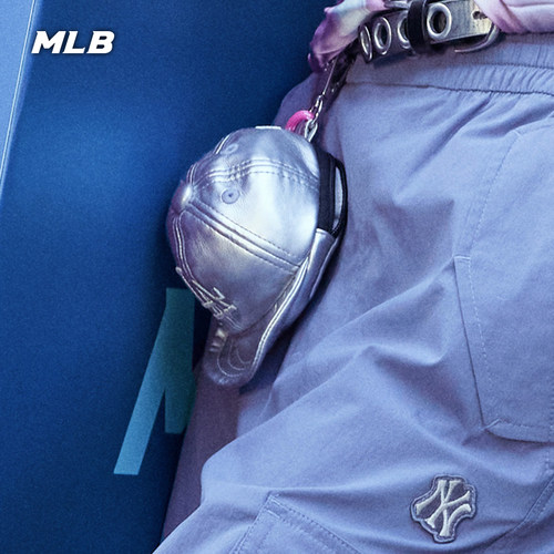 MLB官方 男女同款迷你棒球帽时尚可收纳零钱包挂件26夏季POU01