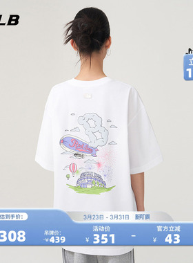 MLB官方 男女情侣潮流凉感印花短袖运动休闲T恤夏季新款TSX20