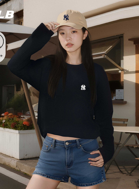 MLB官方 男女情侣防晒纯色潮流运动休闲长袖T恤25秋季新款TSB01