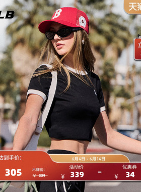 MLB官方 女款舒适休闲运动修身撞色百搭短袖T恤26夏季新款TSB02