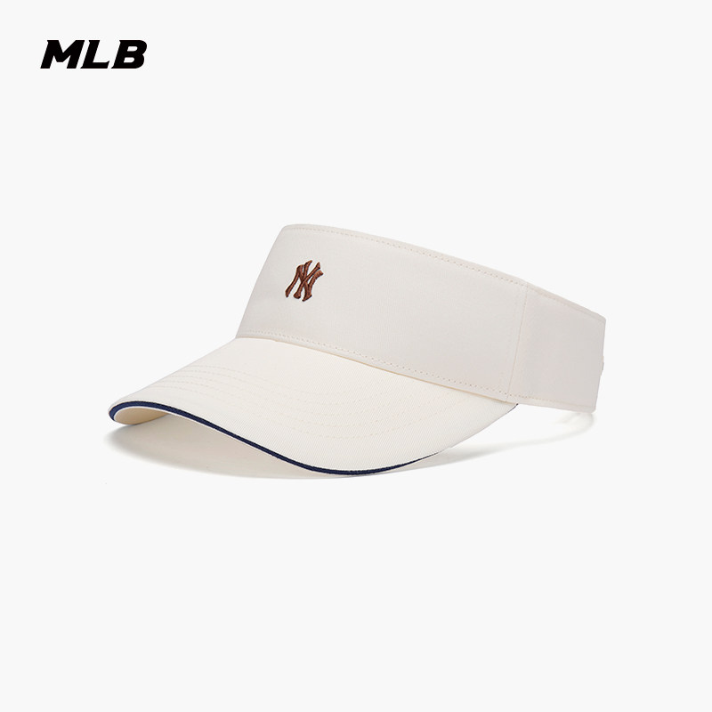 MLB官方 男女情侣简约纯色时尚百搭空顶遮阳帽26夏季新款SCB01