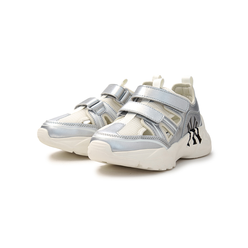 MLB儿童官方男女童侧面吸睛大LOGO镂空透气老爹凉鞋25春夏新款