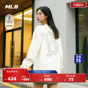 新款 T恤25秋季 TSB05 男女情侣防晒运动休闲潮流背标长袖 MLB官方