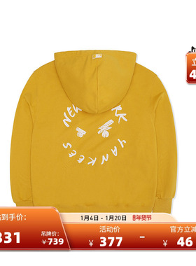 MLB官方男女情侣连帽衫皱眉熊运动长袖卫衣百搭休闲宽松冬季HDE02