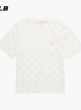 【情人节礼物】MLB官方男女同款宽松钻石圆领T恤26春新款TSM11