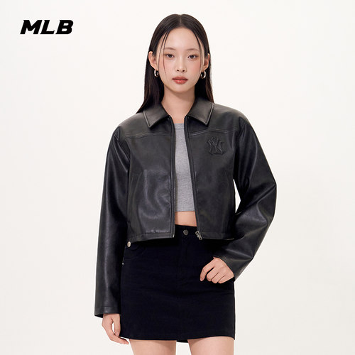MLB官方女款时尚潮流百搭短款西装夹克外套秋季新款JKB02