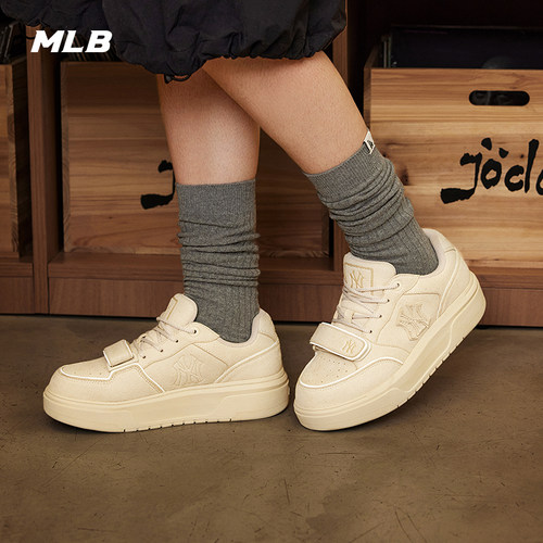 MLB官方 男女同款情侣时尚复古潮流厚底增高学长鞋春夏SXP01