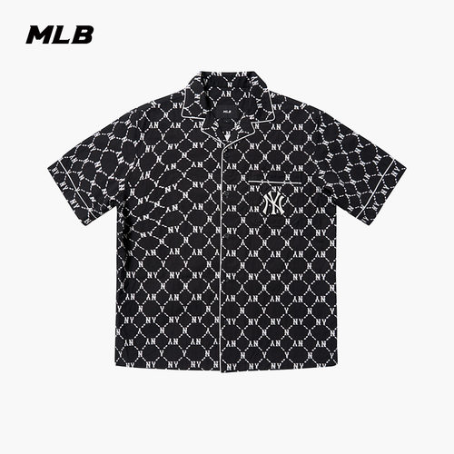 MLB官方男女衬衫老花短袖休闲潮