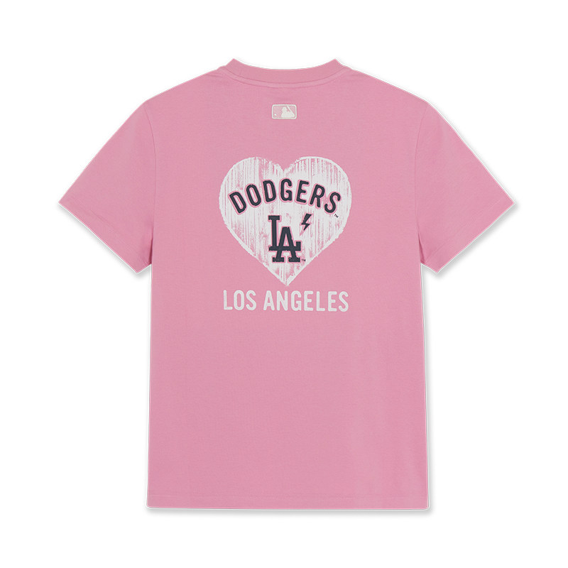 thumbnail for [Lin Yitong Style] MLB Official Star Heart-Print Cooling T-Shirt 26 Autumn New TSN01
