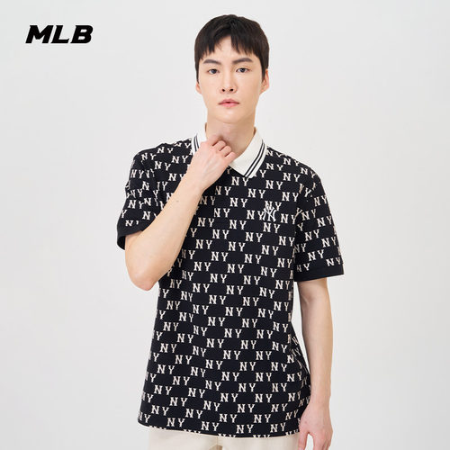 MLB官方百搭休闲短袖满印老花