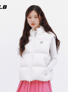 MLB官方 男女情侣马甲纯色基础时尚运动羽绒冬季DVB04