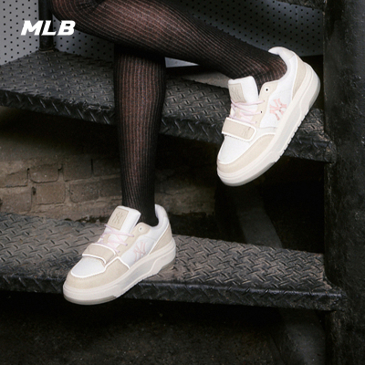 MLB官方 女款时尚复古做旧厚底增高学长鞋百搭板鞋秋季通勤SXP01