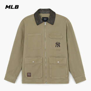 MLB官方男女同款时尚休闲潮流复古工装风夹克外套26春季新款JPB06