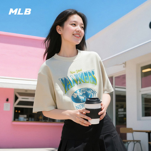 MLB官方情侣运动圆领短袖T恤衫