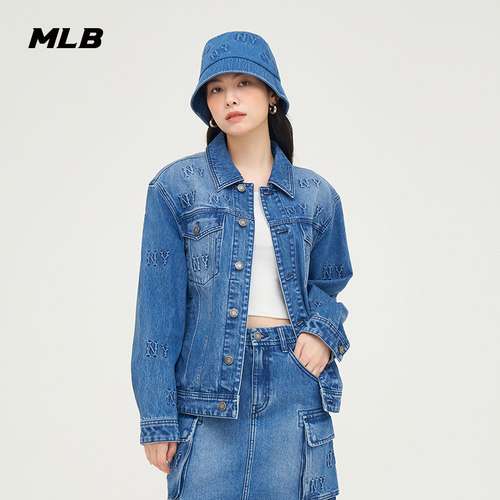 MLB官方复古休闲牛仔夹克