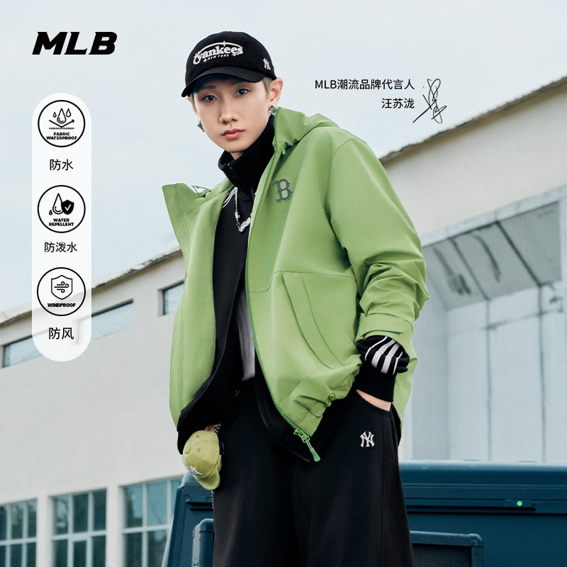 MLB户外潮流背标防水防风外套图片