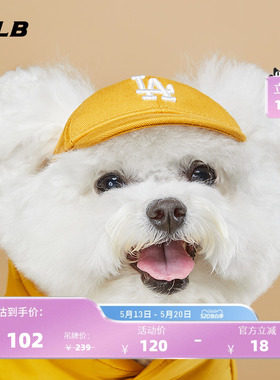 MLB官方宠物帽子NYLA棒球帽复古小LOGO鸭舌帽时尚PEC1