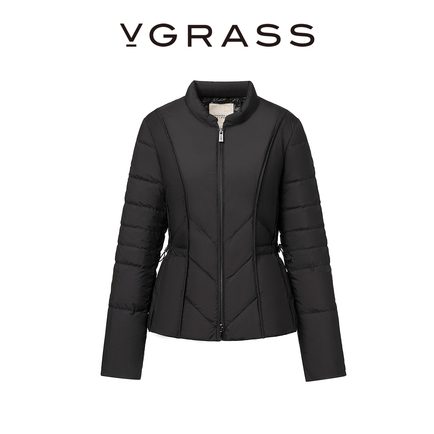VGRASS立体修身鹅绒羽绒服短外套