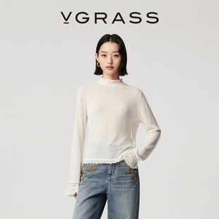 超细水溶羊毛手工钩针bacia针织衫 VGRASS25秋冬新款 WISH系列