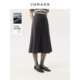 裙女 精纺羊毛宽松鱼尾半身裙立裁通勤西装 VGRASS维格娜丝春季 新款